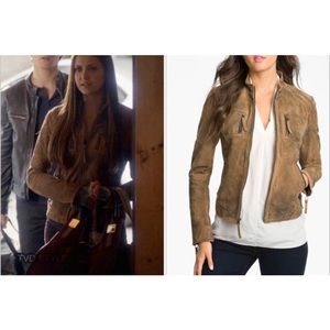 RARE Buffalo Leather Jacket ASO Elena Gilbert